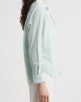 Eileen Relaxed Button Up Green Stripe Tops - Button Down Frank & Eileen 