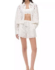 Penelope Long Sleeve Shirt White Tops - Button Down Simkhai 