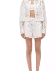 Penelope Long Sleeve Shirt White Tops - Button Down Simkhai 