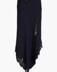 Hartley Asymmetrical Lace Skirt Navy Skirts - Midi Veronica Beard 