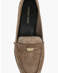 Penny Lug Suede Loafer Bark Flats - Loafer Veronica Beard - Shoes 