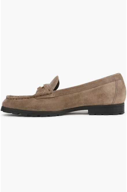Penny Lug Suede Loafer Bark Flats - Loafer Veronica Beard - Shoes 