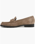 Penny Lug Suede Loafer Bark Flats - Loafer Veronica Beard - Shoes 
