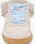 Izzey Plush Sneaker Taupe Suede Sneakers Dolce Vita 