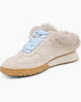 Izzey Plush Sneaker Taupe Suede Sneakers Dolce Vita 