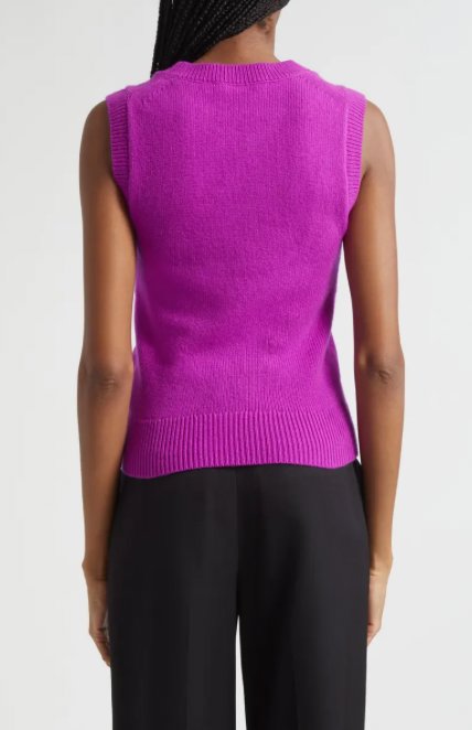 Ian Cashmere Sweater Vest Fuchsia Sweater - Vest A.L.C 