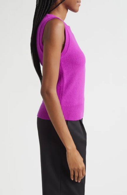 Ian Cashmere Sweater Vest Fuchsia Sweater - Vest A.L.C 