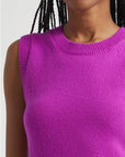 Ian Cashmere Sweater Vest Fuchsia Sweater - Vest A.L.C 