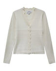 Bliss Scallop Edge Cardigan Cream Sweater - Cardigans Fifteen Twenty 