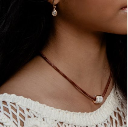 Coco Sienna Silk Cord Necklace Necklaces Thatch 