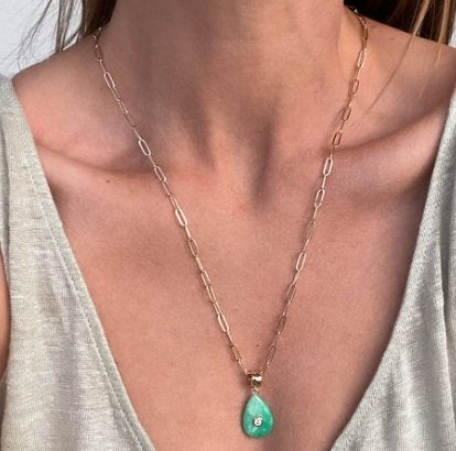 Bardot Chrysoprase Bail Charm Necklaces Thatch 