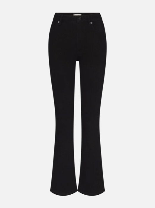 The Reboot Black Denim - Flare & Wide Leg Frame 