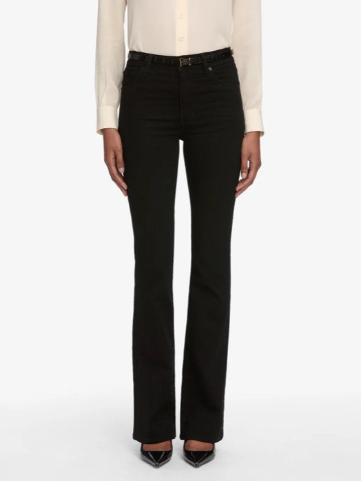 The Reboot Black Denim - Flare & Wide Leg Frame 