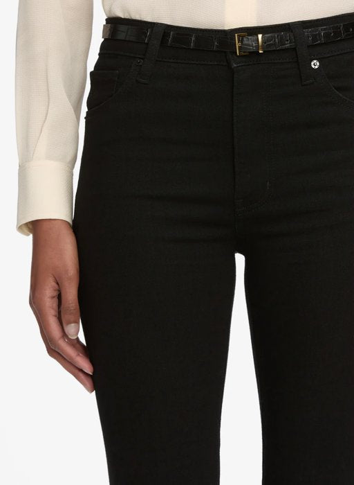 The Reboot Black Denim - Flare & Wide Leg Frame 