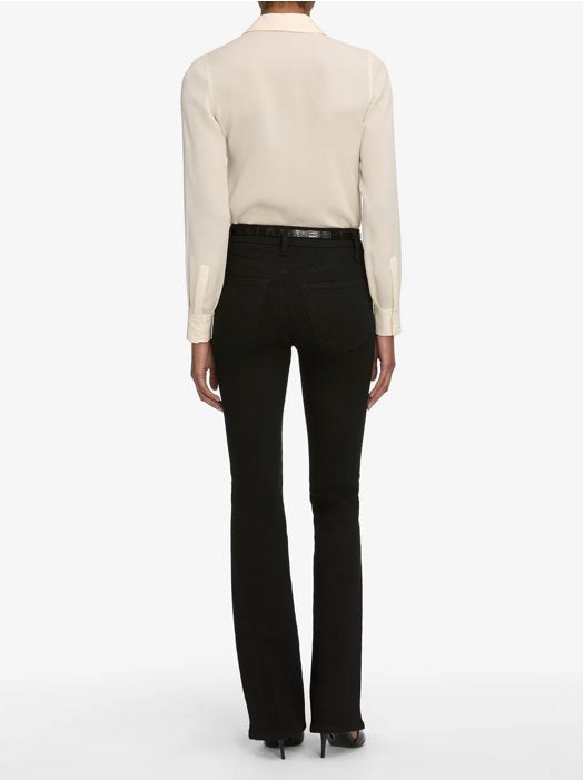 The Reboot Black Denim - Flare & Wide Leg Frame 