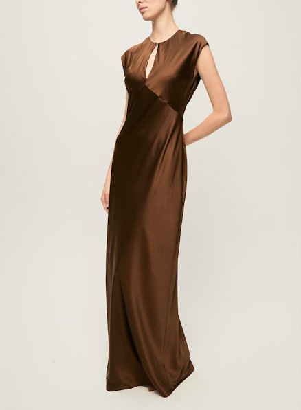 Nelzy Dress Walnut Dresses - Maxi Veronica Beard 