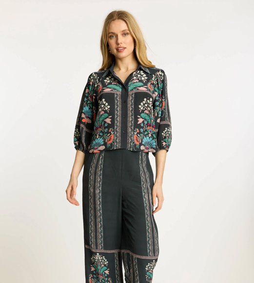 Juliette Top Twilight Bloom Tops - Button Down Caballero 