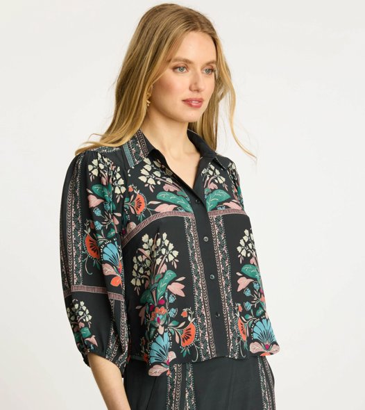 Juliette Top Twilight Bloom Tops - Button Down Caballero 