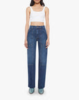 The Lasso Utility Sneak Shine On Denim - Flare & Wide Leg Mother 