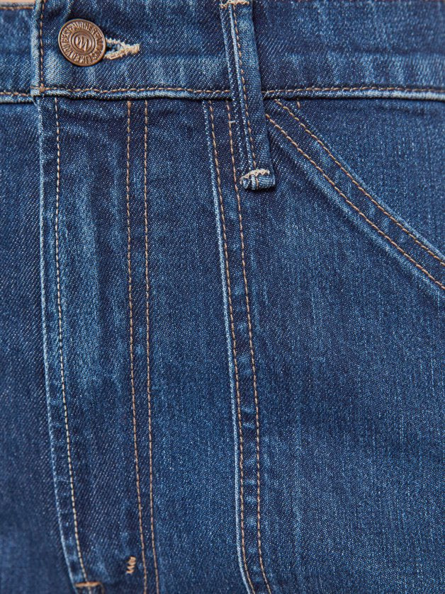 The Lasso Utility Sneak Shine On Denim - Flare & Wide Leg Mother 