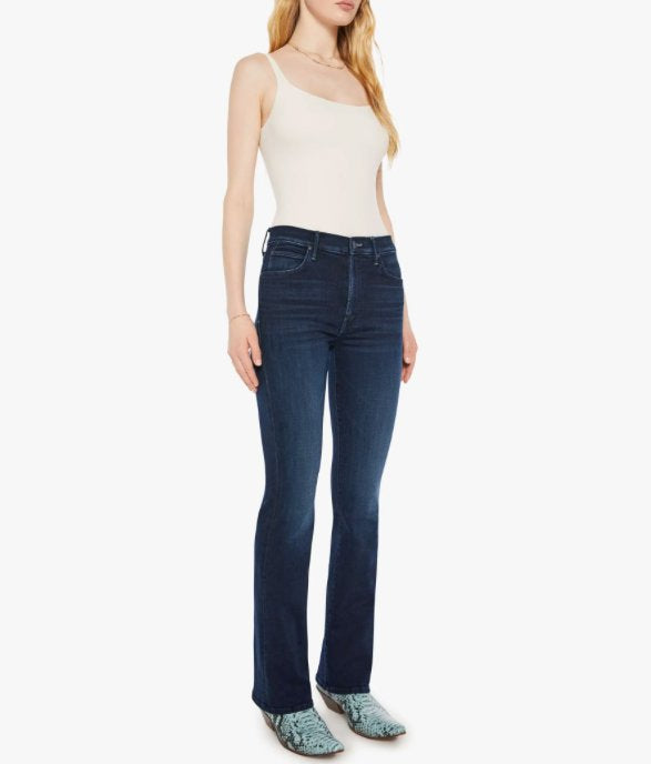 The Mid Rise Smoking Skimp Karaoke In Kyoto Denim - Flare & Wide Leg Mother 