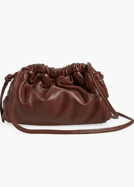 Mini Cloud Clutch Chocolate Clutch Mansur Gavriel 