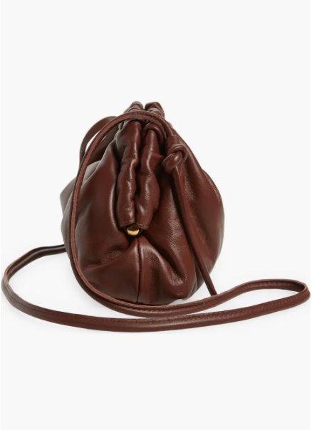 Mini Cloud Clutch Chocolate Clutch Mansur Gavriel 