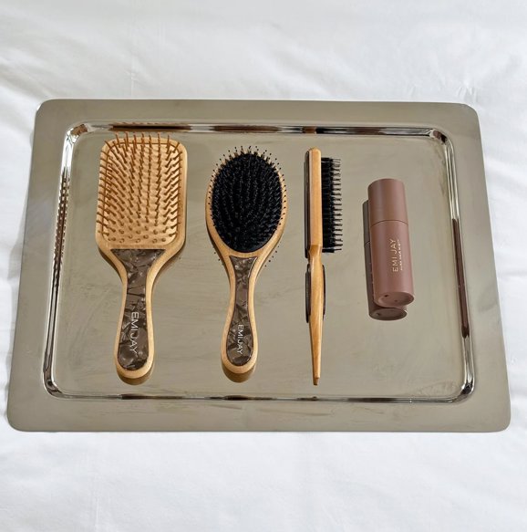 Bamboo Paddle Brush Toasted Sugar Beauty & Hair Emi Jay 