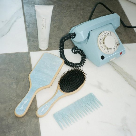 Flat Brush Blue Sugar Beauty & Hair Emi Jay 