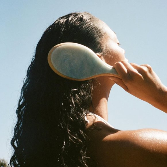 Flat Brush Blue Sugar Beauty & Hair Emi Jay 