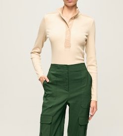 Reynart Top Limestone Tops - Blouses Veronica Beard 