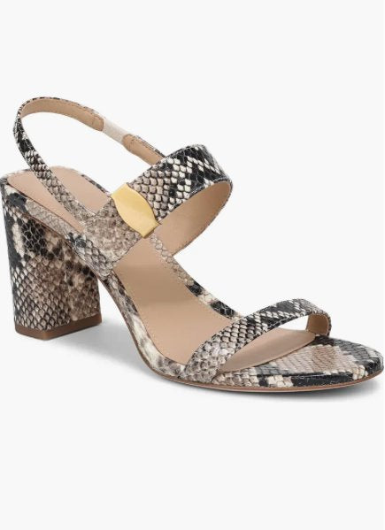 Genetta Slingback Sandal Python Sandals - Heeled Sandals Veronica Beard - Shoes 