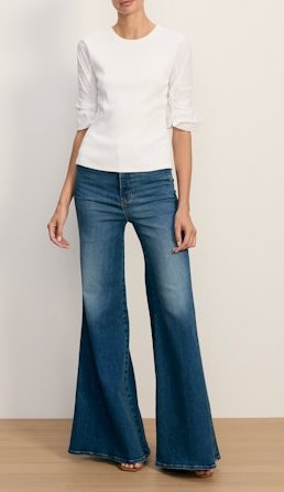 Junia Top White Tops - Tees Veronica Beard 