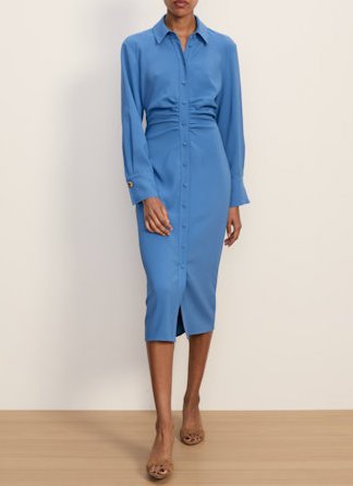 Loxley Midi Shirtdress Blue Coast Dresses - Midi Veronica Beard 