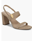 Genetta Slingback Sandal Sand Suede Sandals - Heeled Sandals Veronica Beard - Shoes 
