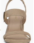 Genetta Slingback Sandal Sand Suede Sandals - Heeled Sandals Veronica Beard - Shoes 