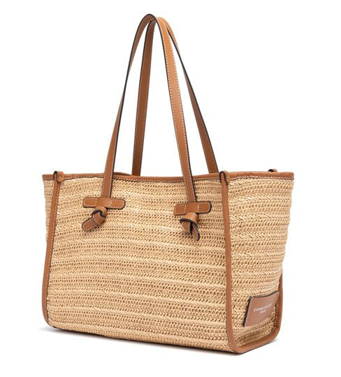 Medium Marcella Raffia Natural Tote & Satchel Gianni Chiarini 