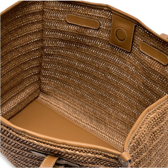 Large Marcella Raffia Caramello Hobo & Shoulder Gianni Chiarini 