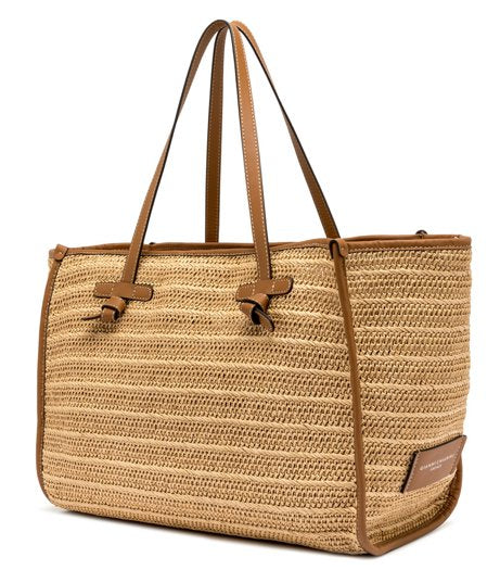 Large Marcella Raffia Natural Tote & Satchel Gianni Chiarini 
