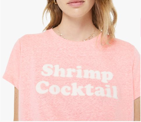 The Boxy Goodie Goodie Tee Shrimp Cocktail Tops - Tees Mother 