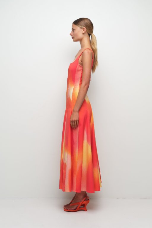 Lara Midi Dress Golden Hour Sunrise Dresses - Midi Simkhai 
