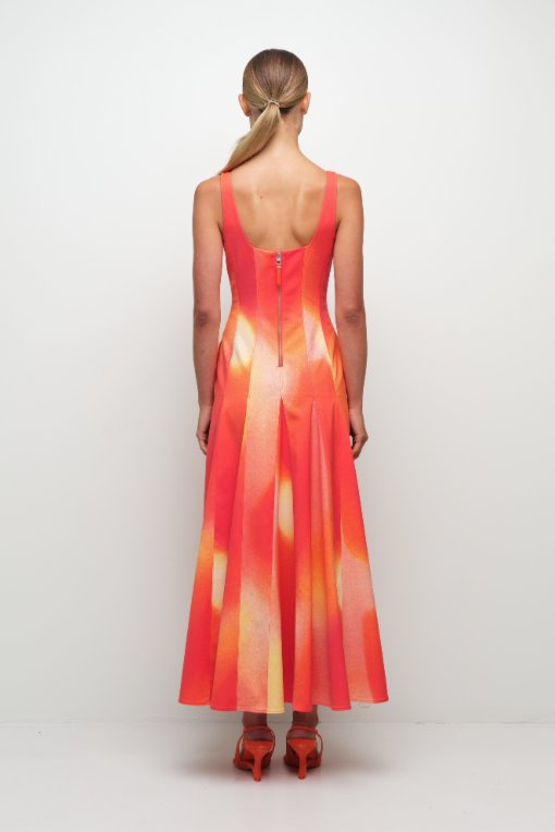 Lara Midi Dress Golden Hour Sunrise Dresses - Midi Simkhai 