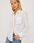 Saya Shirt White Tops - Button Down Rails 