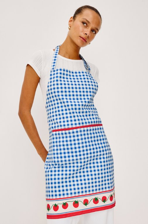 Giadzy X Rails Cucina Apron Gingham Tomatoes Home Decor - Tabletop Rails 