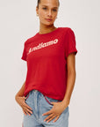 Giadzy X Rails The Classic Crew T-Shirt Andiamo Tomato Tops - Tees Rails 