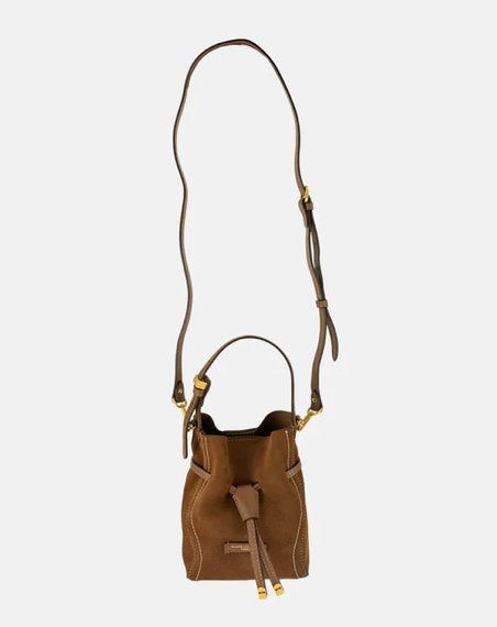 Mini Sienna Cognac Suede Crossbody Gianni Chiarini 