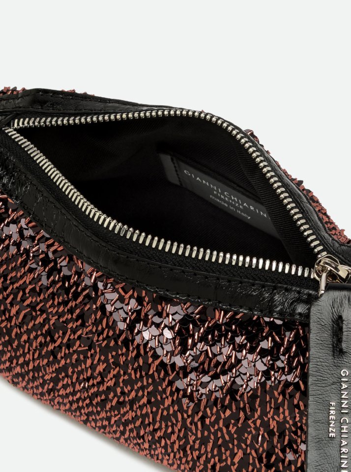 Nora Pouch Bronzo Clutch Gianni Chiarini 