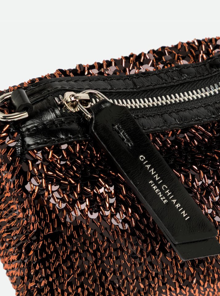 Nora Pouch Bronzo Clutch Gianni Chiarini 