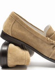 Dover Loafer Ginger Suede Flats - Loafer Oncept 