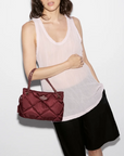 Small Frankie Tote Claret